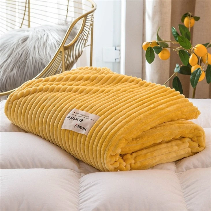 coral throw blanket