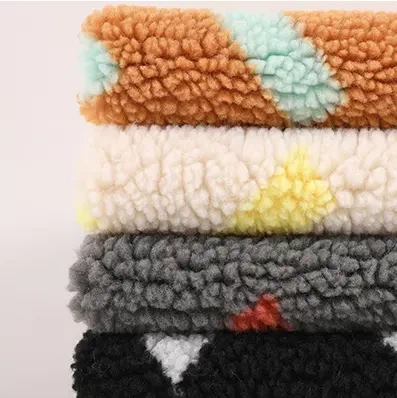 Leopard Print Fleece Knitting Sherpa Fabric manufacturers