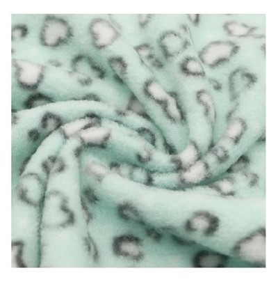 Полярная ткань с леопардовым принтом