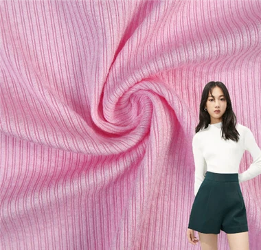 Твердые ребристые трикотажные ткани из спандекса